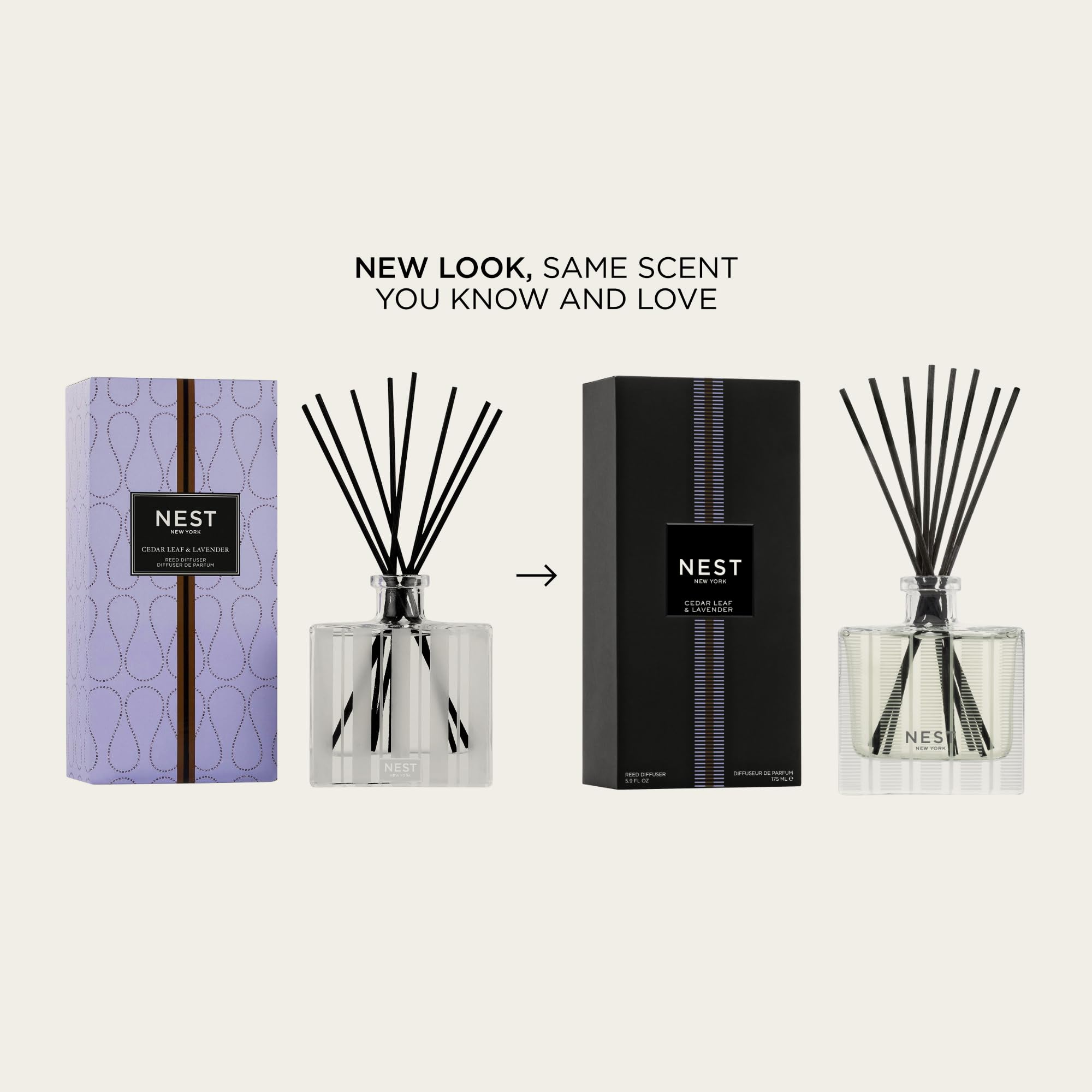 Nest New York Reed Diffuser eight reeds sticks ready to customize scent intensity