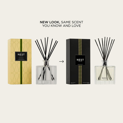 Grapefruit reed stems release steady aroma from NEST New York diffuser