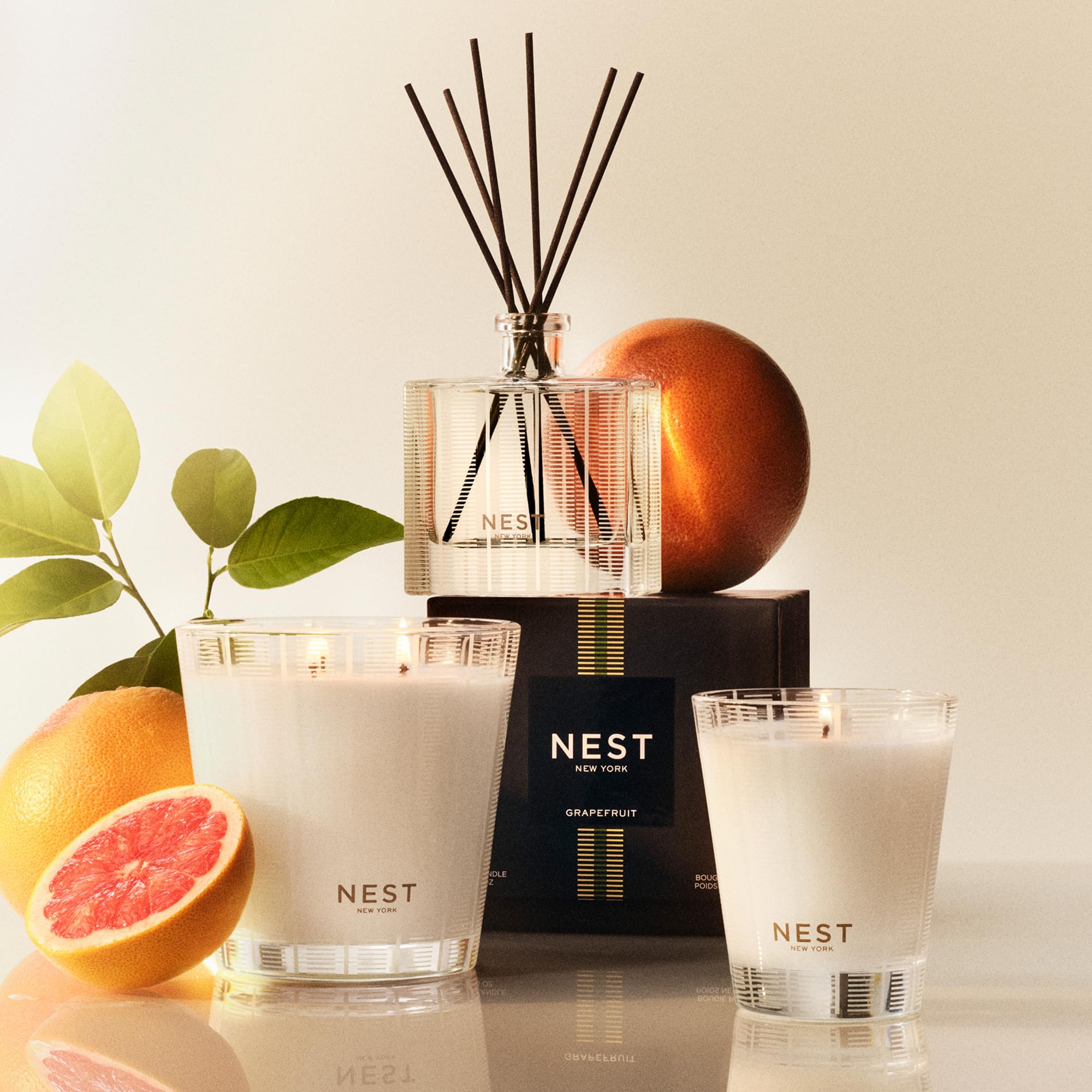 NEST New York flame-free symbol for safe, worry-free fragrance use.