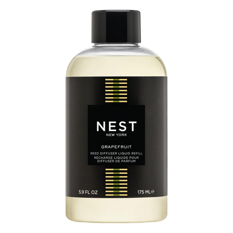 NEST New York Grapefruit bottle of Reed Diffuser Liquid Refill delivering lasting citrus aroma.