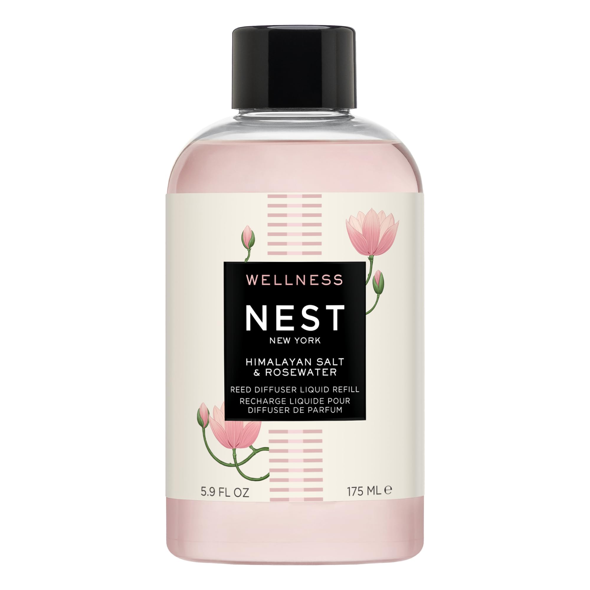 NEST New York reed diffuser refill bottle for Himalayan Salt and Rosewater aroma