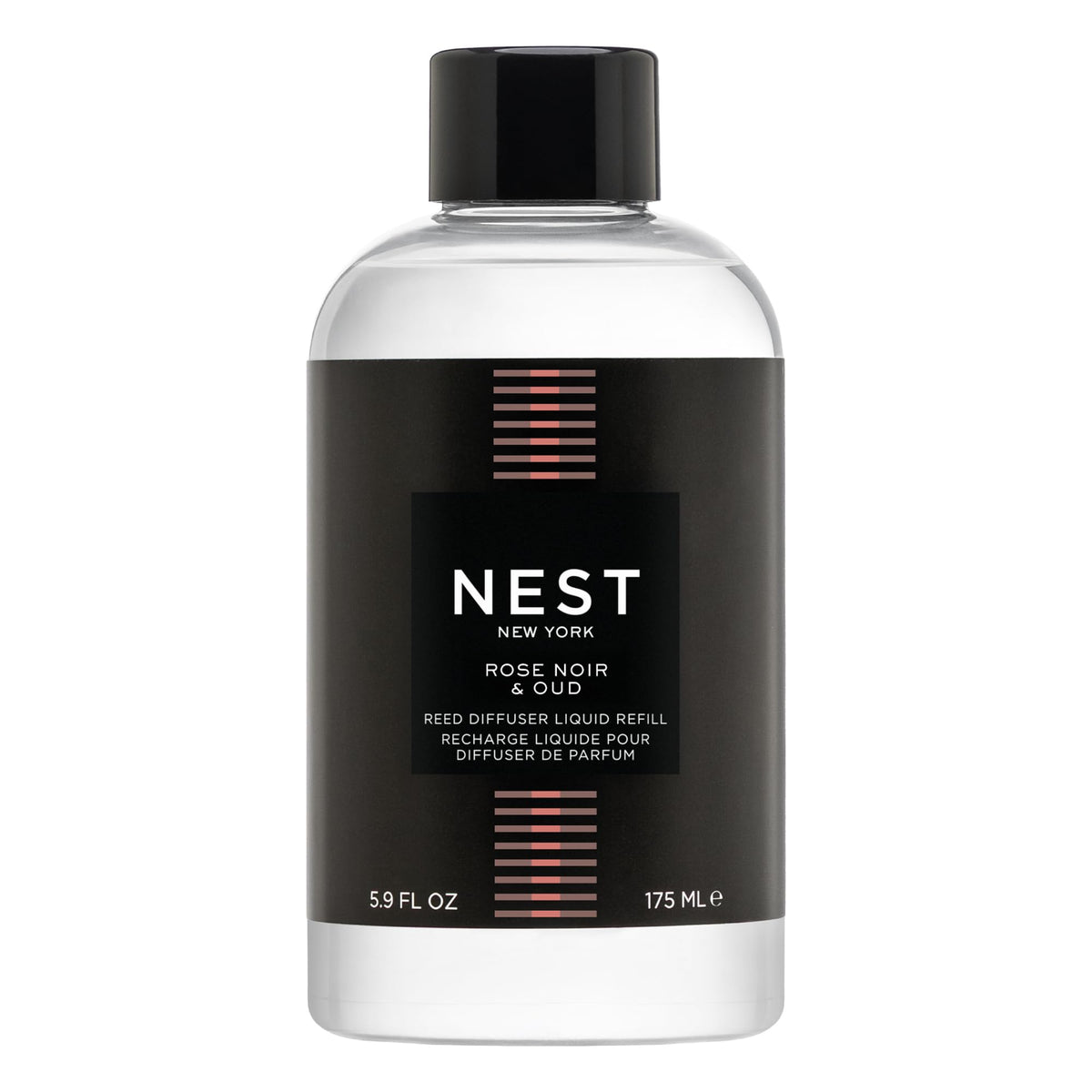 NEST New York reed diffuser liquid refill Rose Noir & Oud softly scents spaces for hours