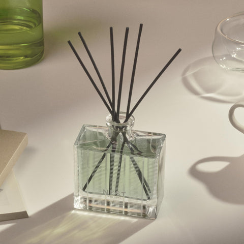 Nest New York Reed Diffuser packaging highlights vegan and cruelty-free values