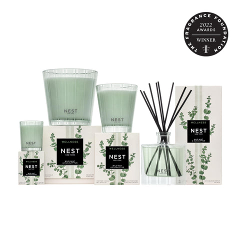 Nest New York Reed Diffuser refill bottle enables easy ongoing use