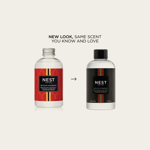 NEST New York reed diffuser setup with extended reeds to show citrus scent