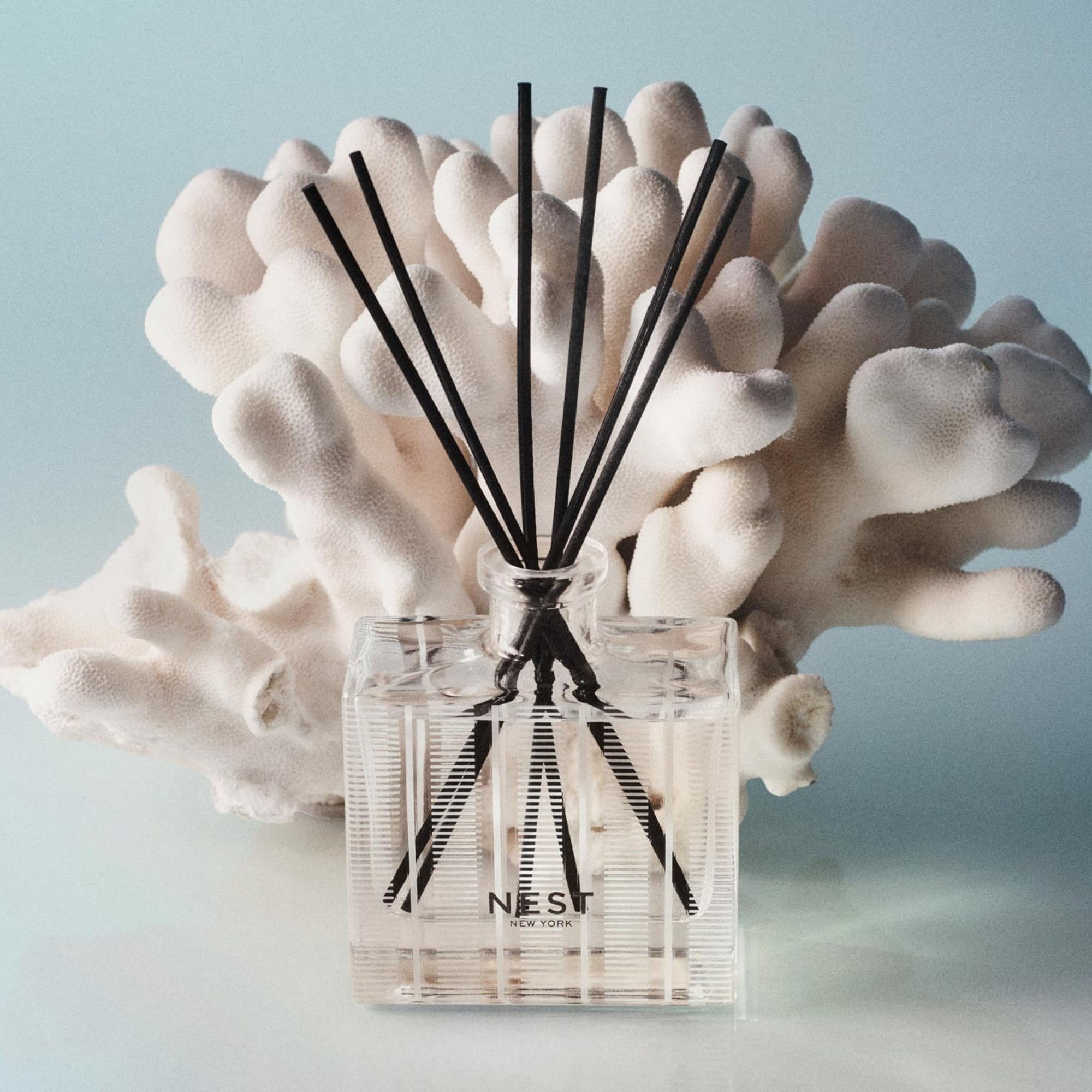 Nest New York Reed Diffuser Refillable Container supports eco-friendly use