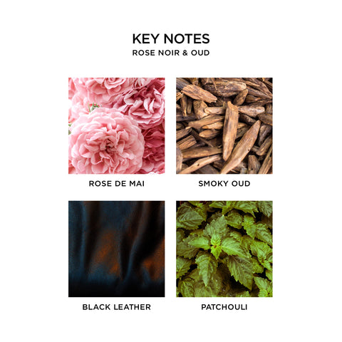 Close-up of NEST New York Rose Noir & Oud refill pack.