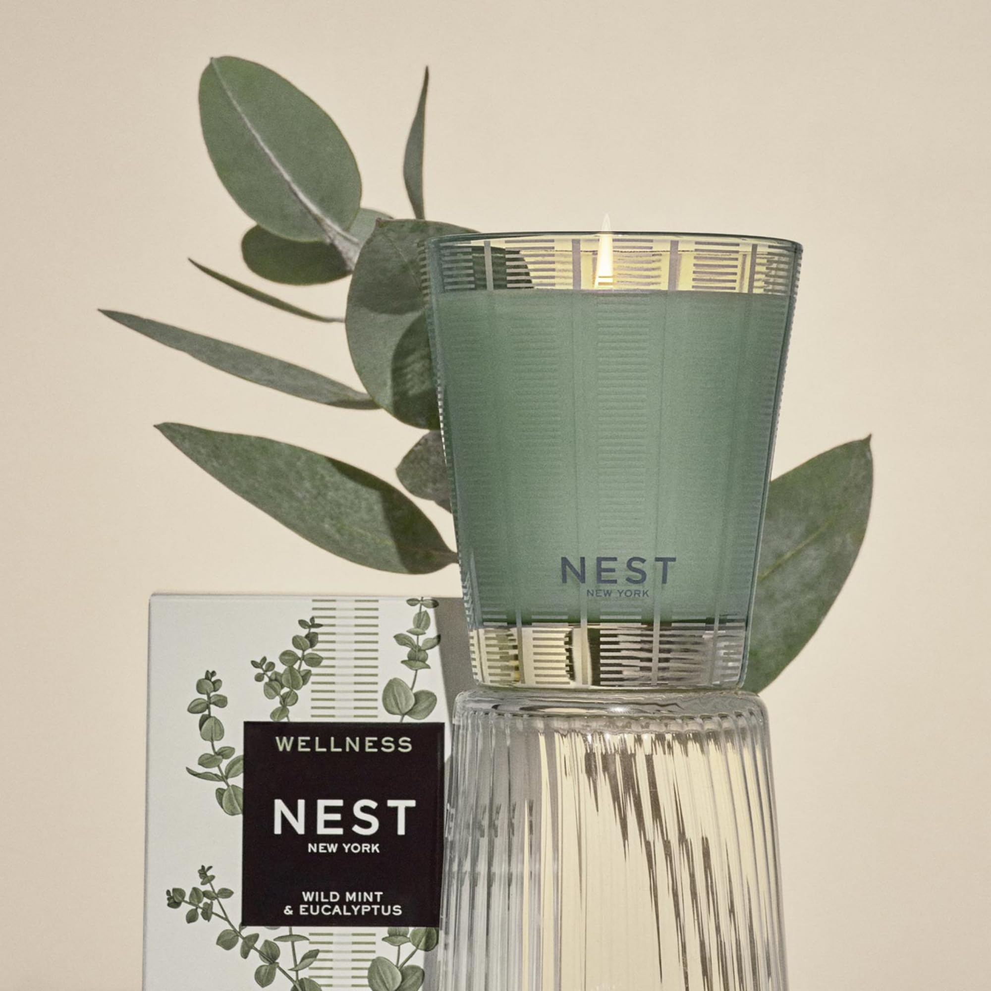 NEST New York wellness fragrance blends mint eucalyptus basil ginger