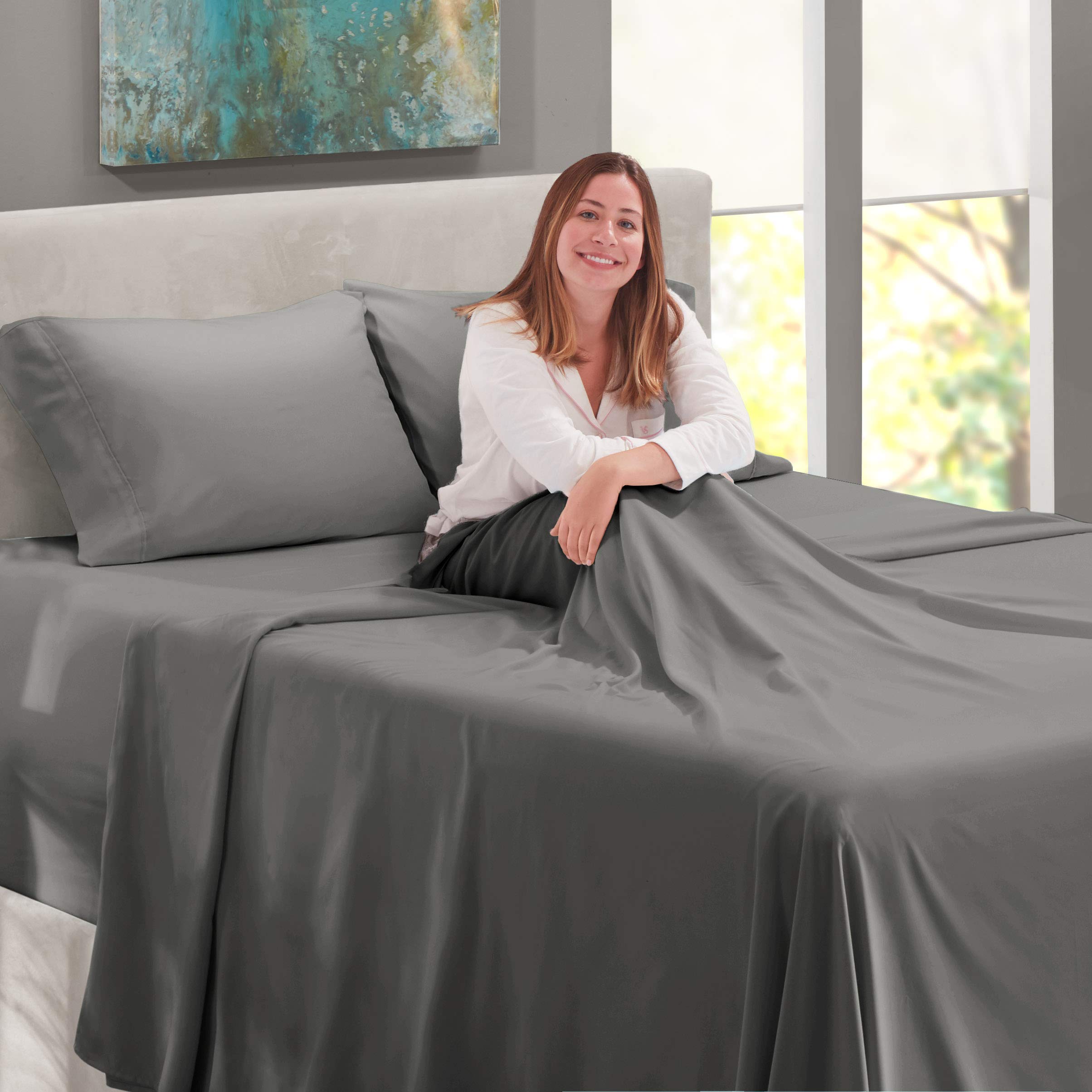 Nestl hotel luxury feel at home with soft, breathable microfiber comfort.