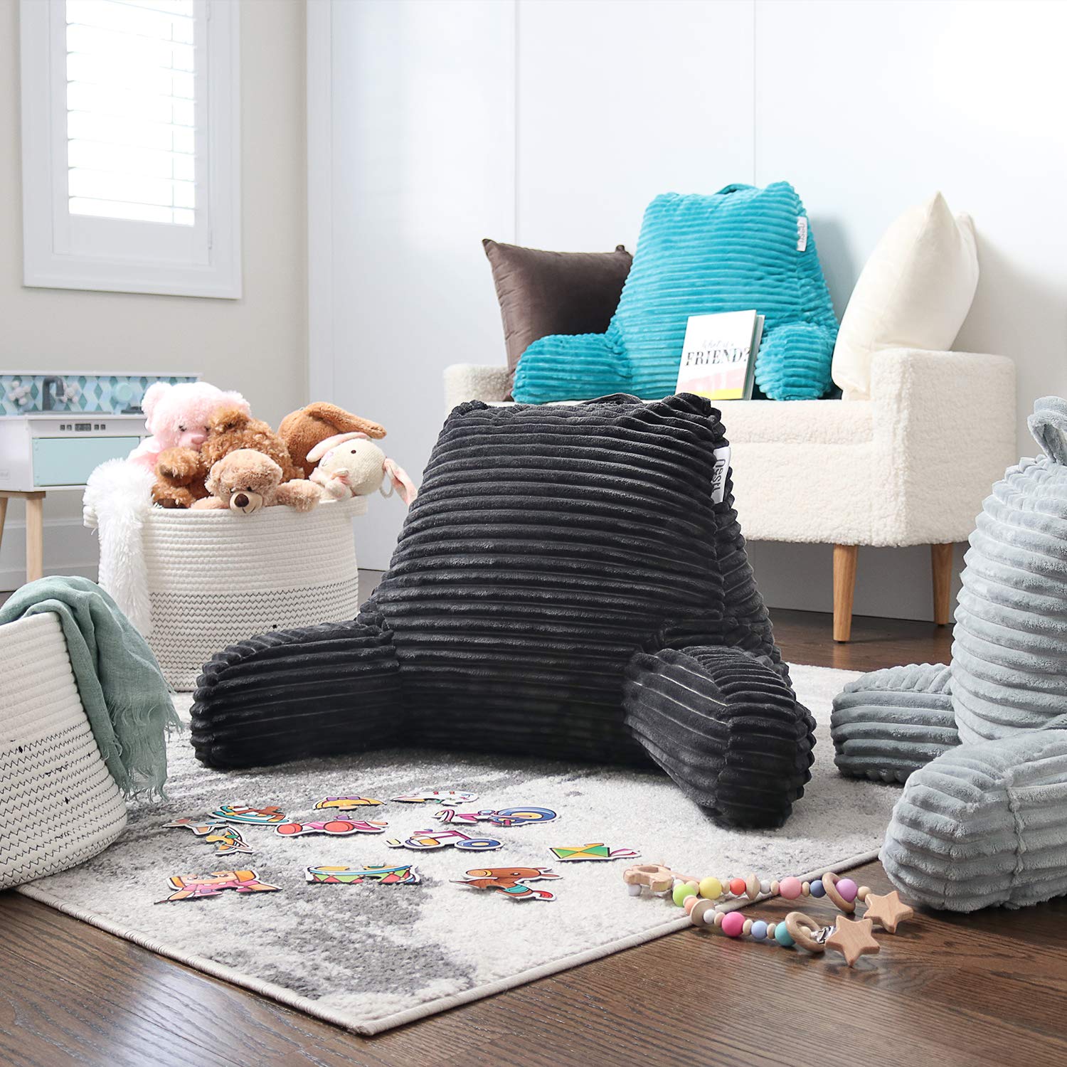 Nestl Reading Pillow removable, machine-washable cover simplifies upkeep