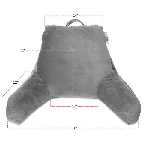 Nestl reading pillow with removable washable cover for easy care