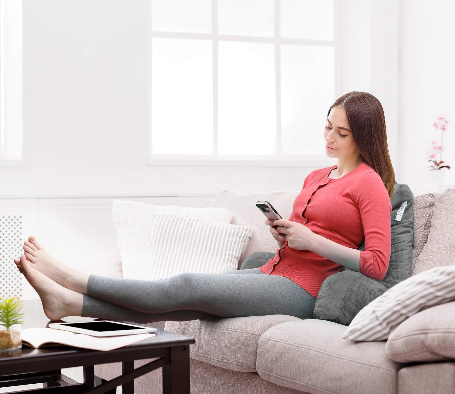 Nestl reading pillow arrives vacuum-sealed and expands for full size