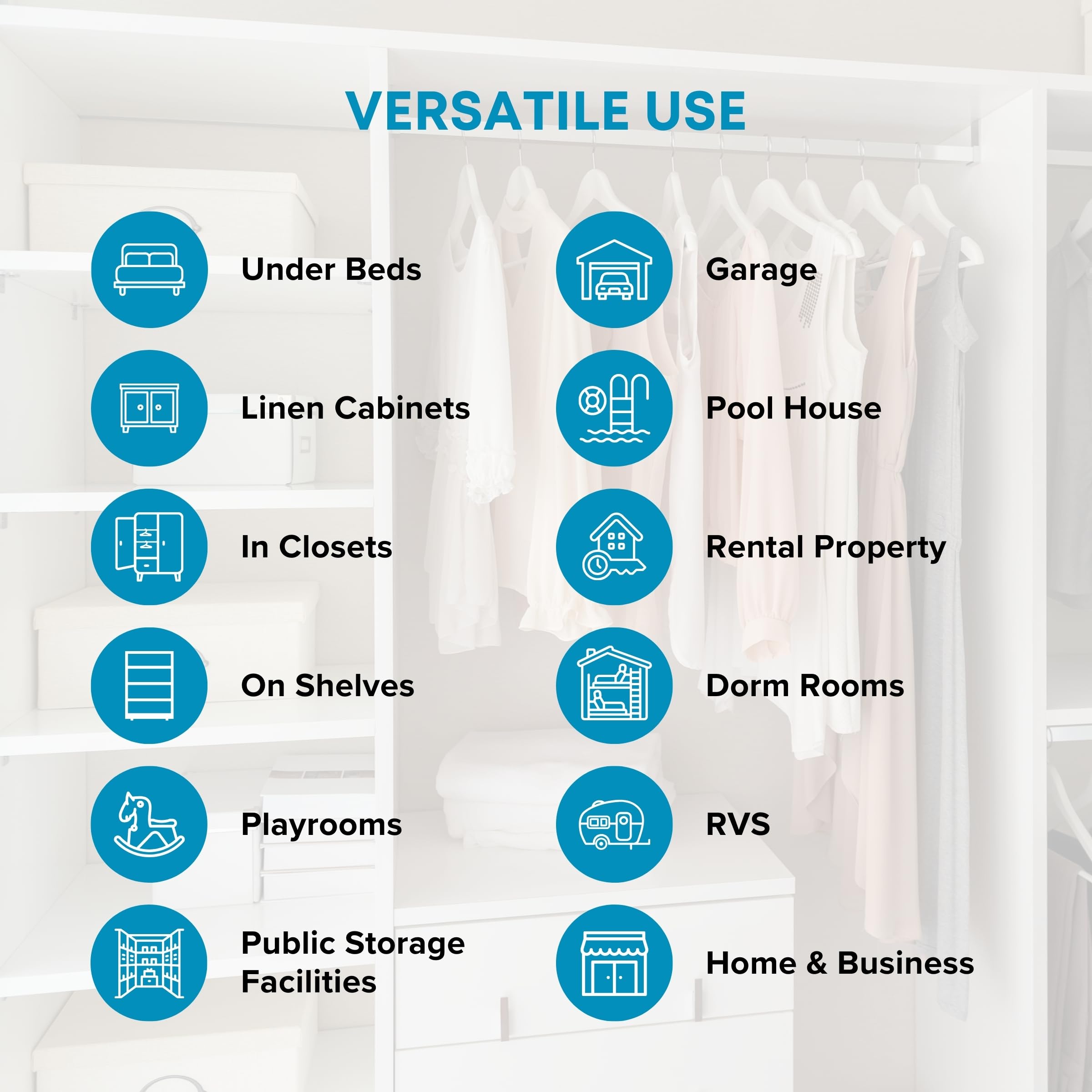 NestNeatly SmartCube stores blankets neatly under the bed for space savings.