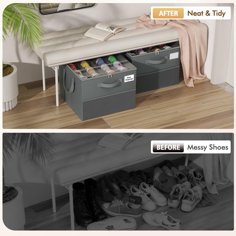 NestOrganix multi-functional-use organizer doubles as clothes or toy storage.