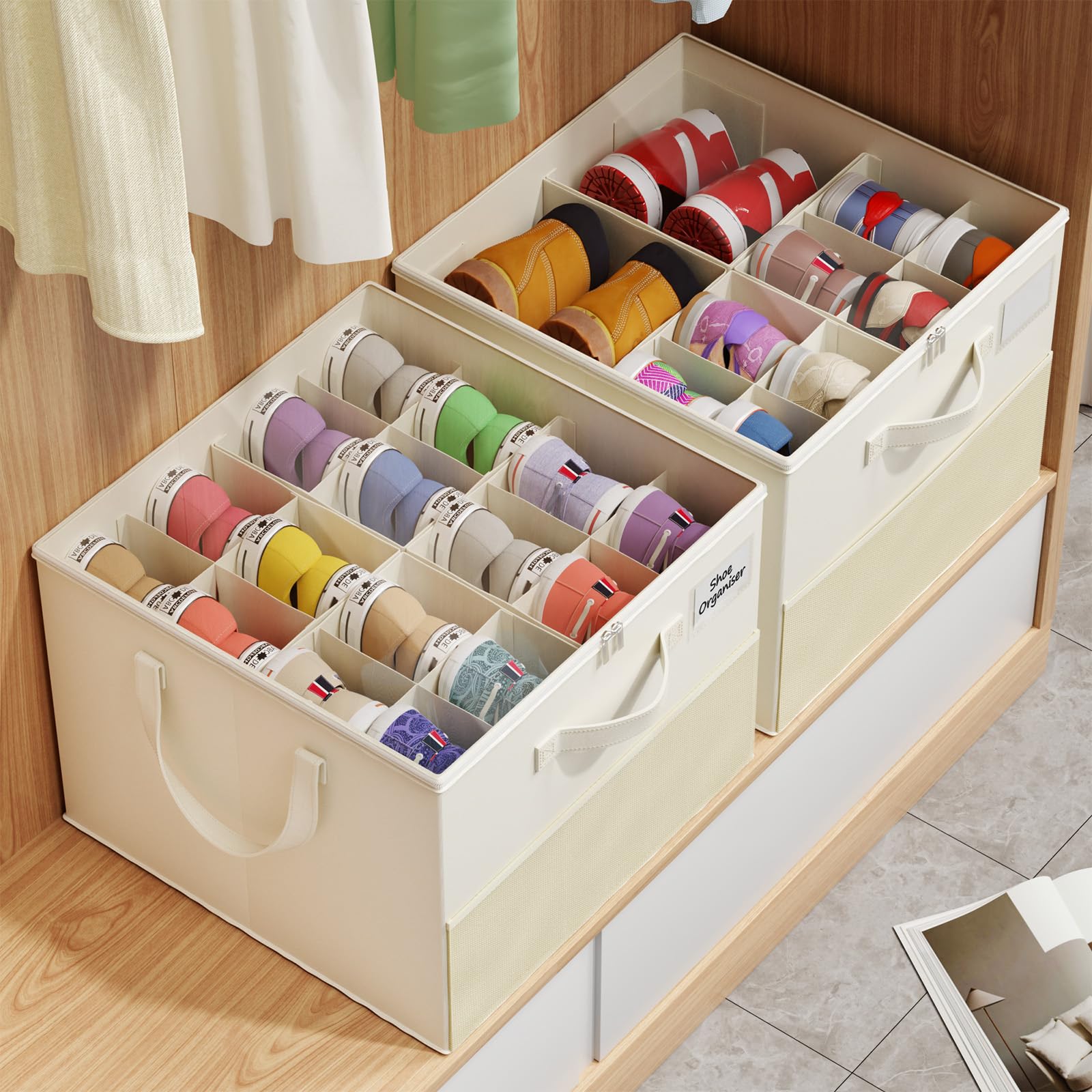 NestOrganix label holder adds extra closet organization.