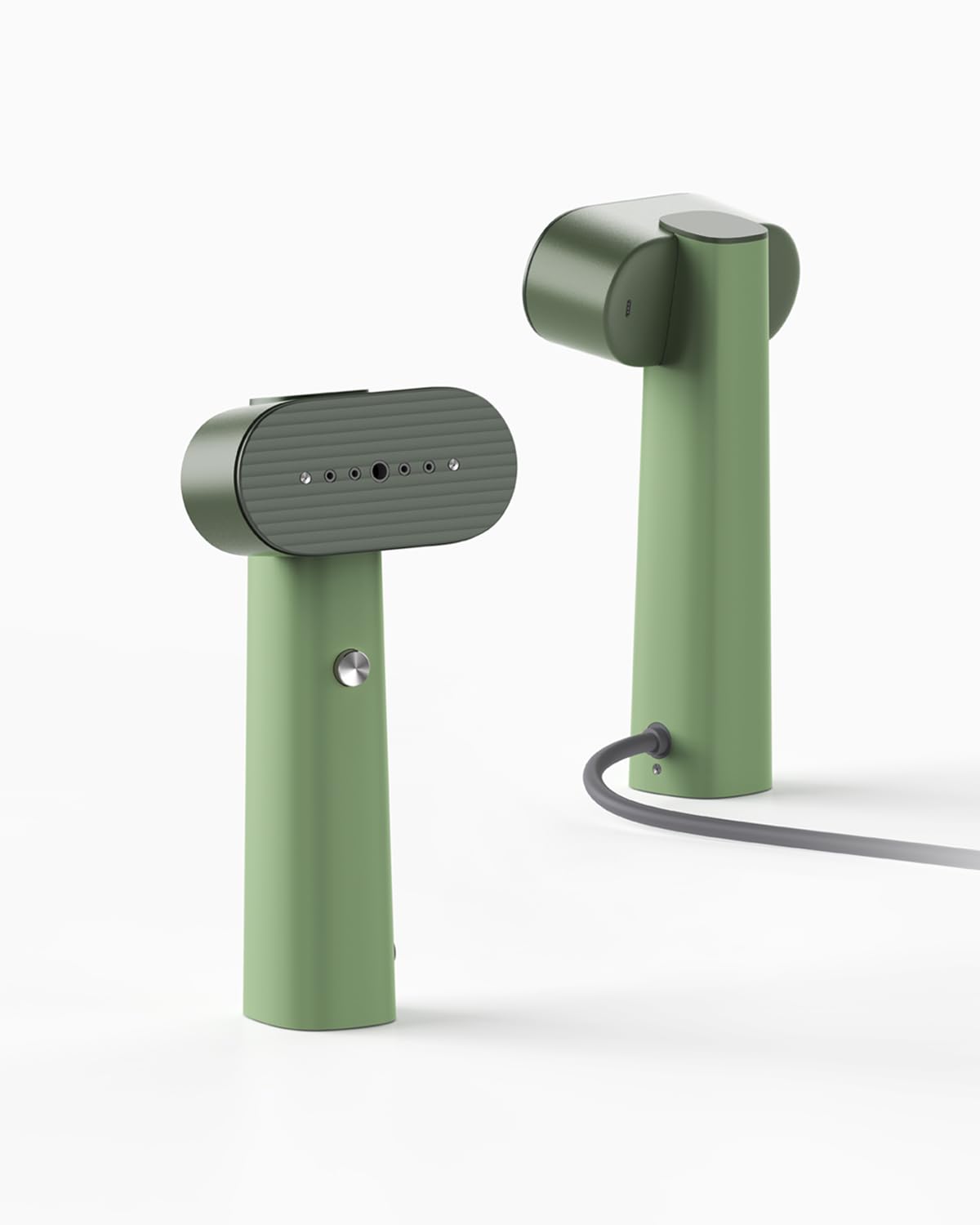 Nesugar G6 Pro steamer front view highlighting compact, palm-sized design for travel