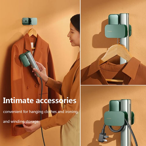 Nesugar steamer accessories include wall mount for tidy storage.