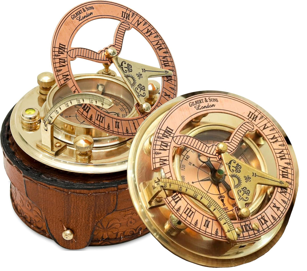 NETAEX engraved brass sundial close-up showcases craftsmanship and heirloom potential.