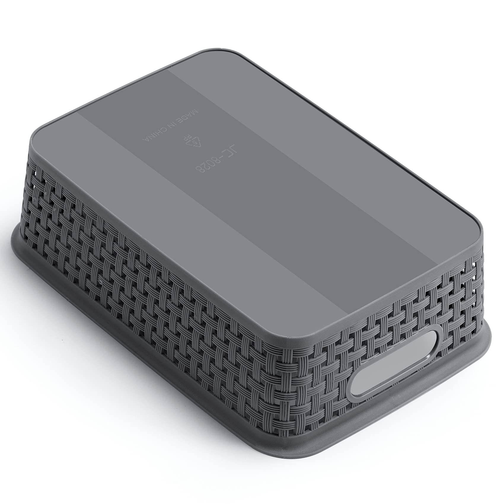 NETANY gray storage basket for versatile, multi-purpose use at home.
