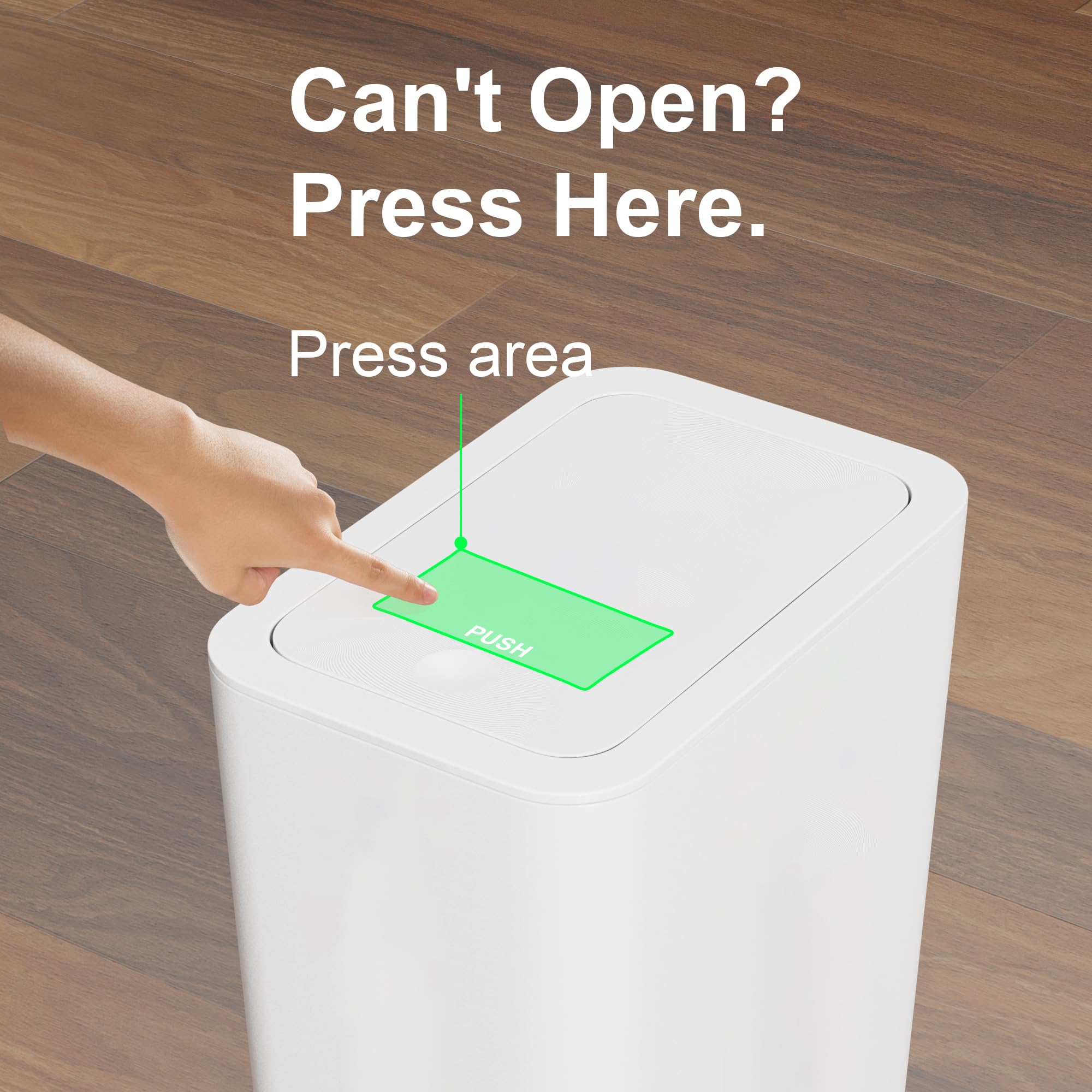 N. NETDOT modern tri-pack trash bin for a coordinated home setup.