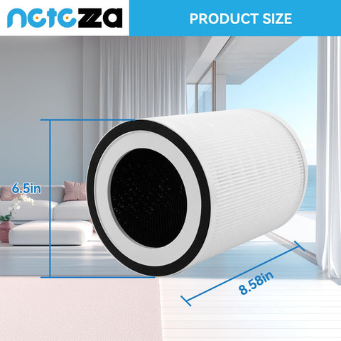 Netezza KILO activated-carbon layer close-up capturing odors and cooking fumes