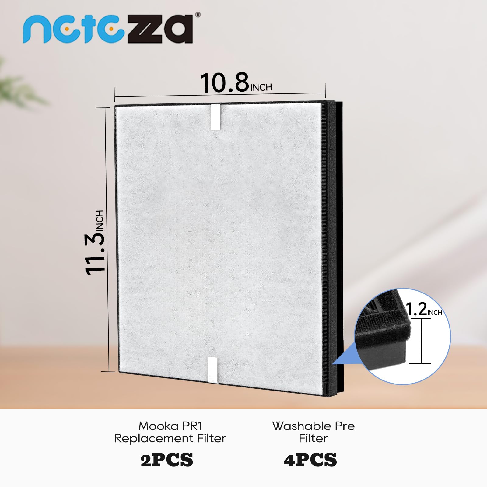 Netezza PR1 filter fits MOOKA PR1 purifier for easy replacement