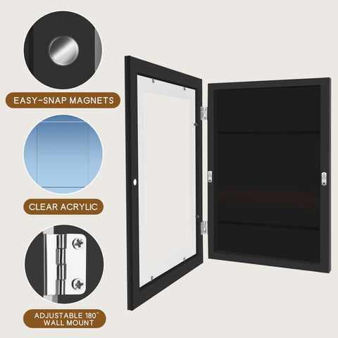 NEUERMOND frames support horizontal or vertical mounting with included sawtooth hangers.