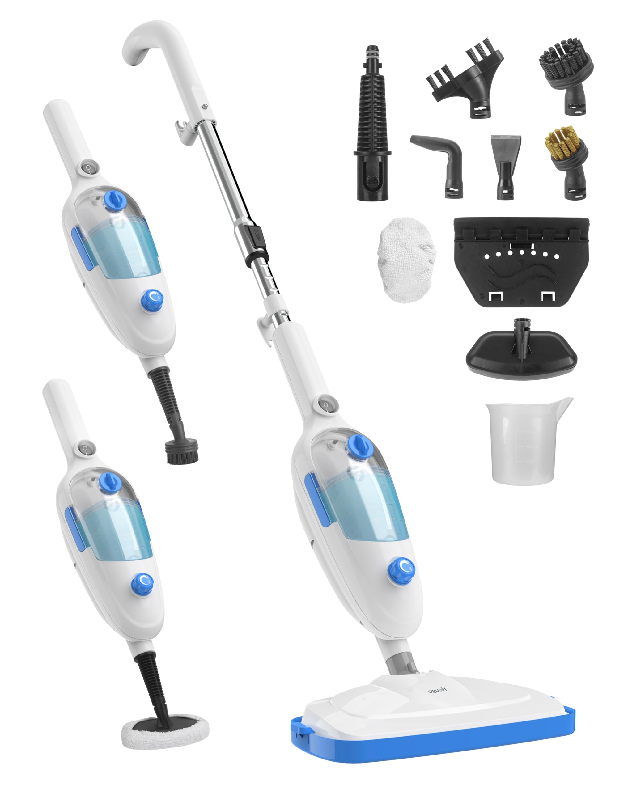 Neugo steam mop delivering 230F deep clean on hardwood floor