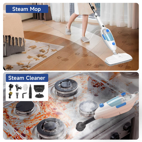 Neugo steam mop handheld mode with attachments for versatile cleaning