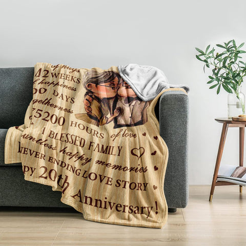 Neuturs 20th anniversary blanket close-up shows soft texture and cozy feel.