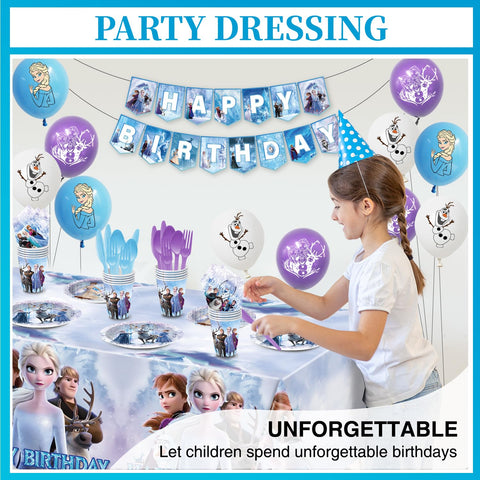 NEW BARLEY blue winter tablecloth ties color scheme together