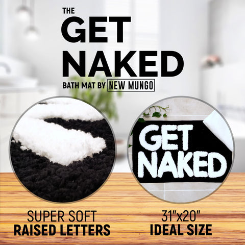 New Mungo Get Naked letters closeup shows plush texture for cozy feet.
