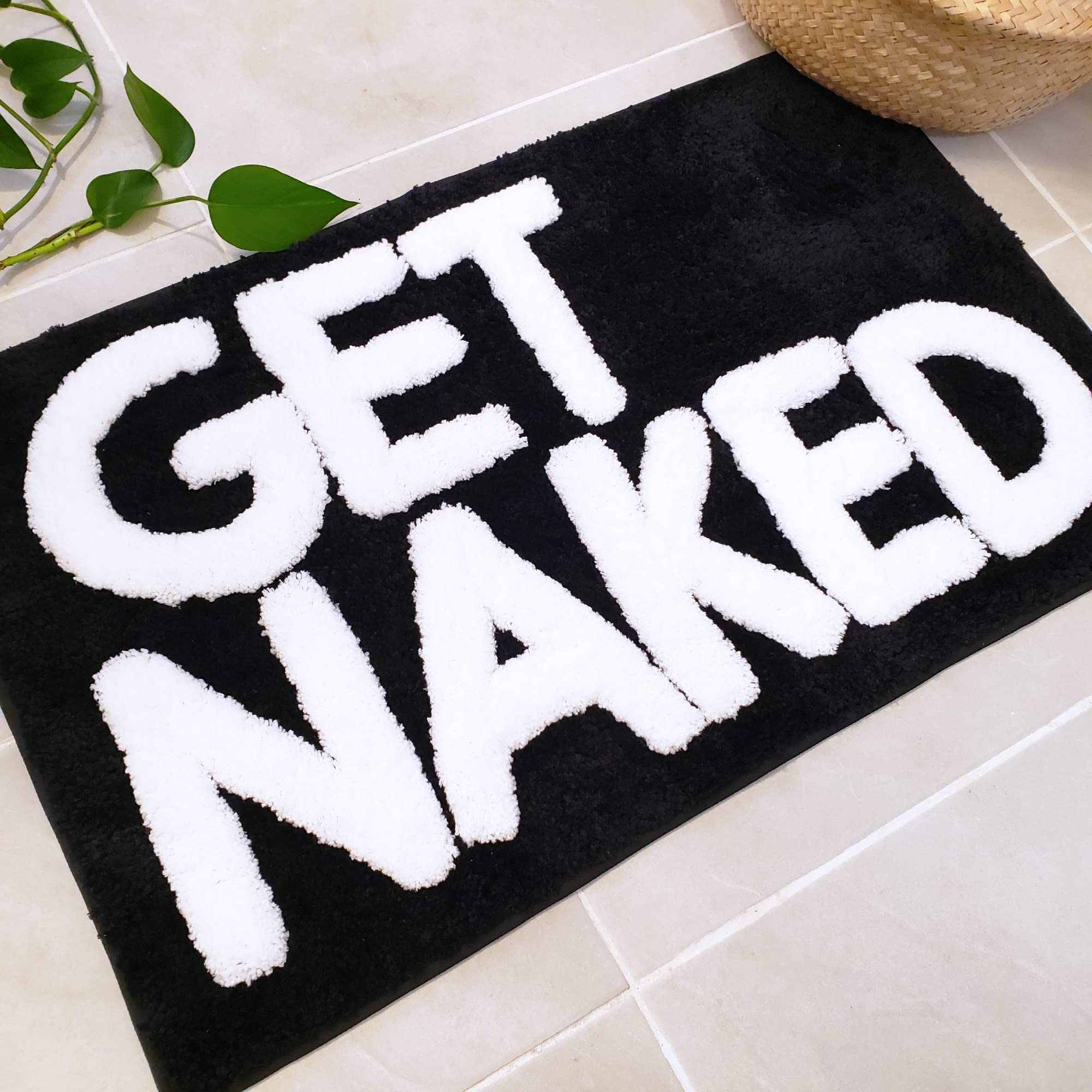 New Mungo Get Naked bath mat dries quickly after use.