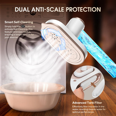 Newbealer auto-off and self-cleaning extend durability.