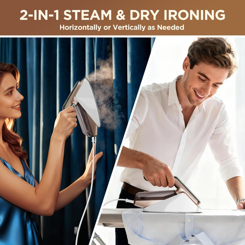 Newbealer steam generator iron detachable water tank for extended ironing sessions