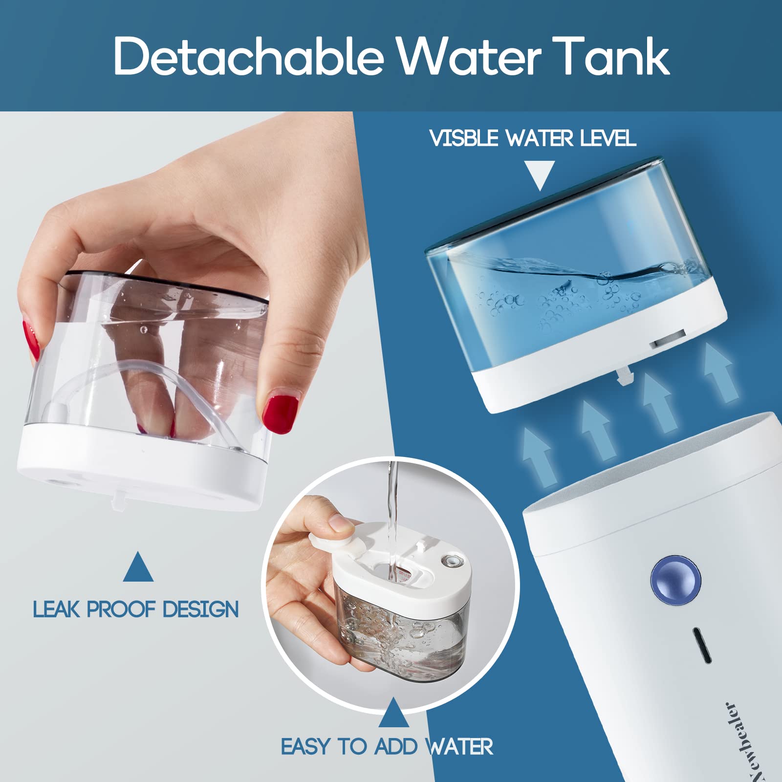 Newbealer fabric brush attachment enhances gentle smoothing.
