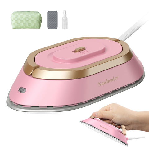 Newbealer travel iron with 100-240V auto voltage for worldwide use