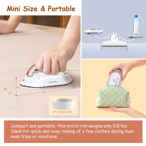 Collapsible handle and compact form support easy packing