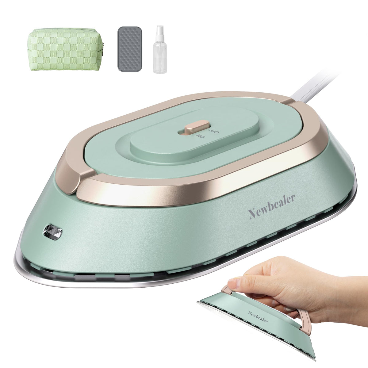 Newbealer travel iron compact-100-240v for global use and quick touch-ups