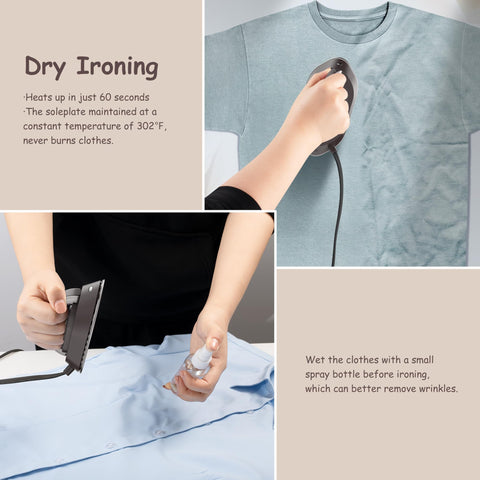 Newbealer travel iron on silicone stand for stable operation