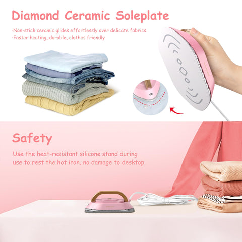 Newbealer travel iron kit includes bag, mat, and spray bottle