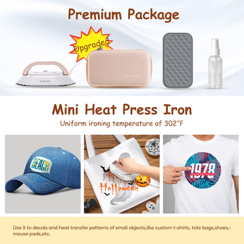 Newbealer travel iron weighs 0.8 pounds for featherlight packing.