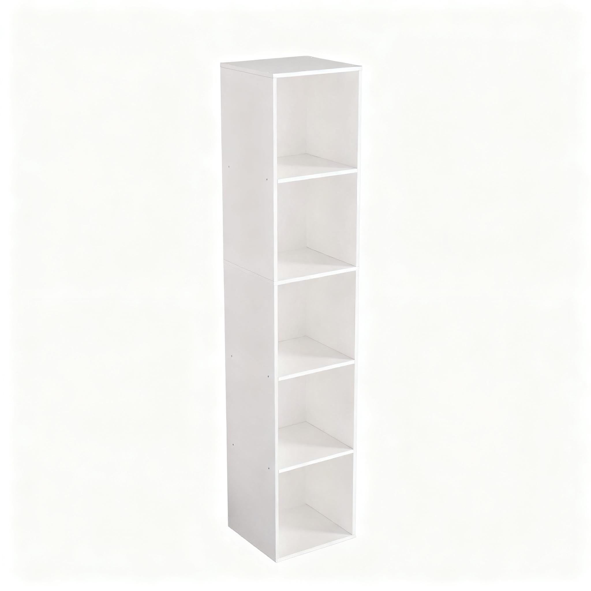 NewBeth Cube Bookshelf with a 5-cube layout for organized storage.