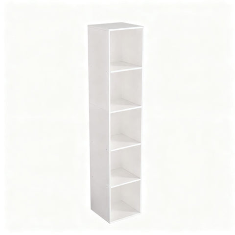 NewBeth Cube Bookshelf with a 5-cube layout for organized storage.