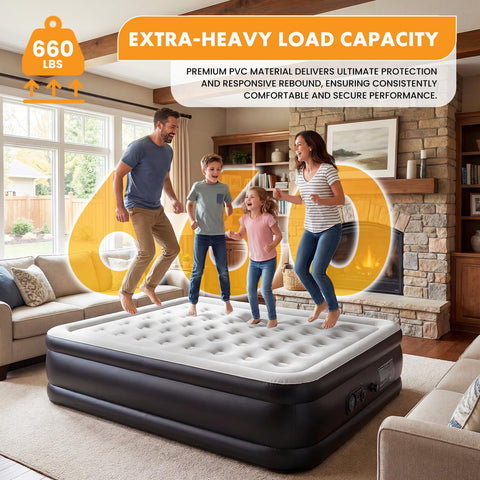NEWBULIG air mattress puncture-resistant PVC durable exterior
