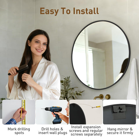 NEWBULIG bathroom vanity mirror ideal above sink