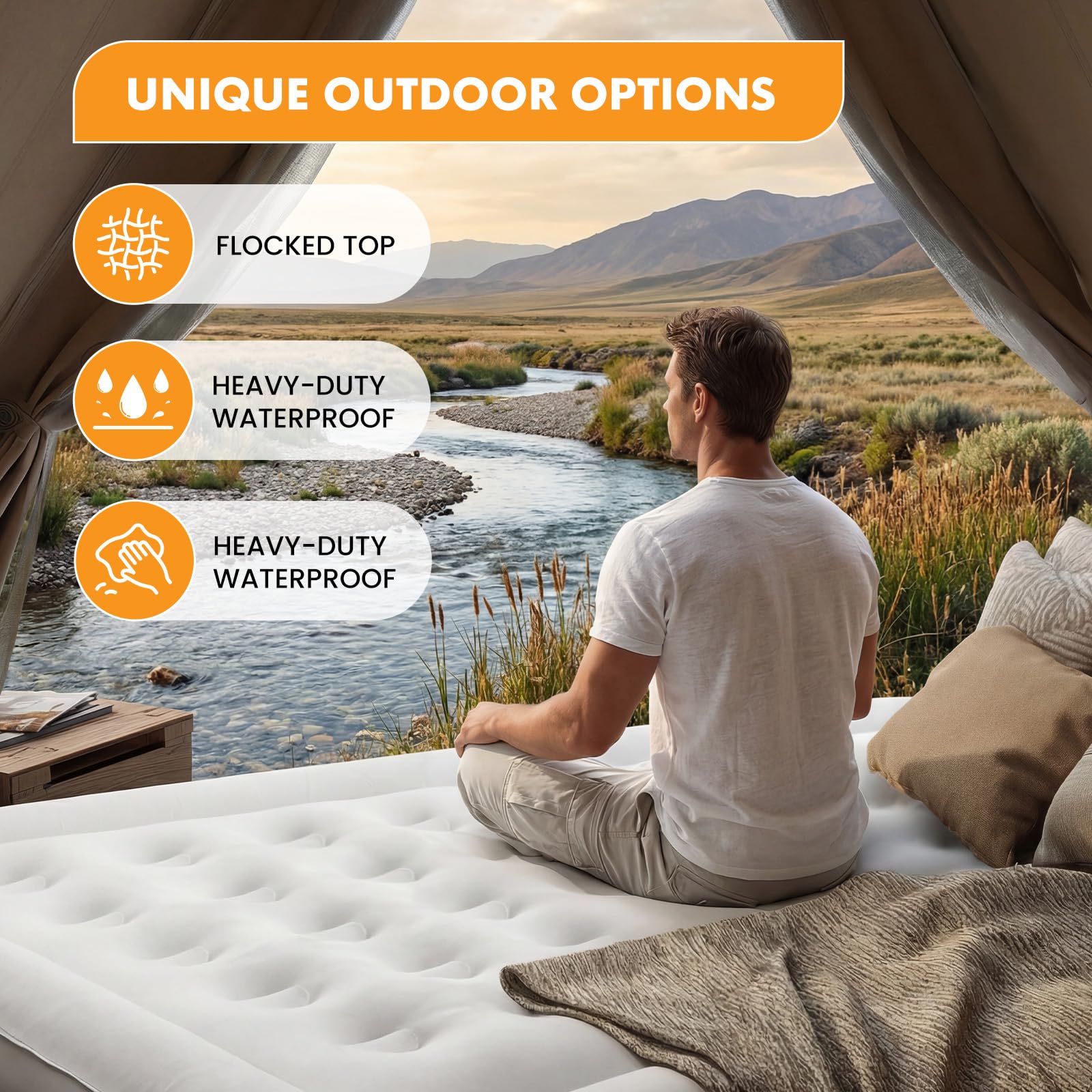 NEWBULIG 16 inch double-height design offers easy access and comfort.