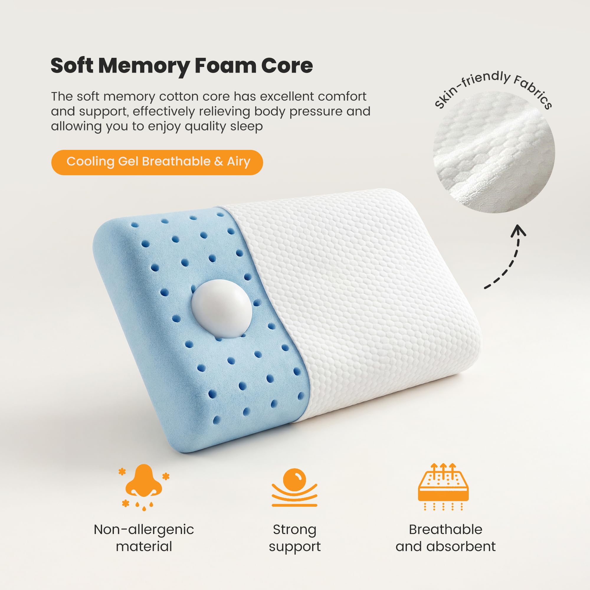Newbulig oeko-tex certified materials ensure safe, durable pillow components.