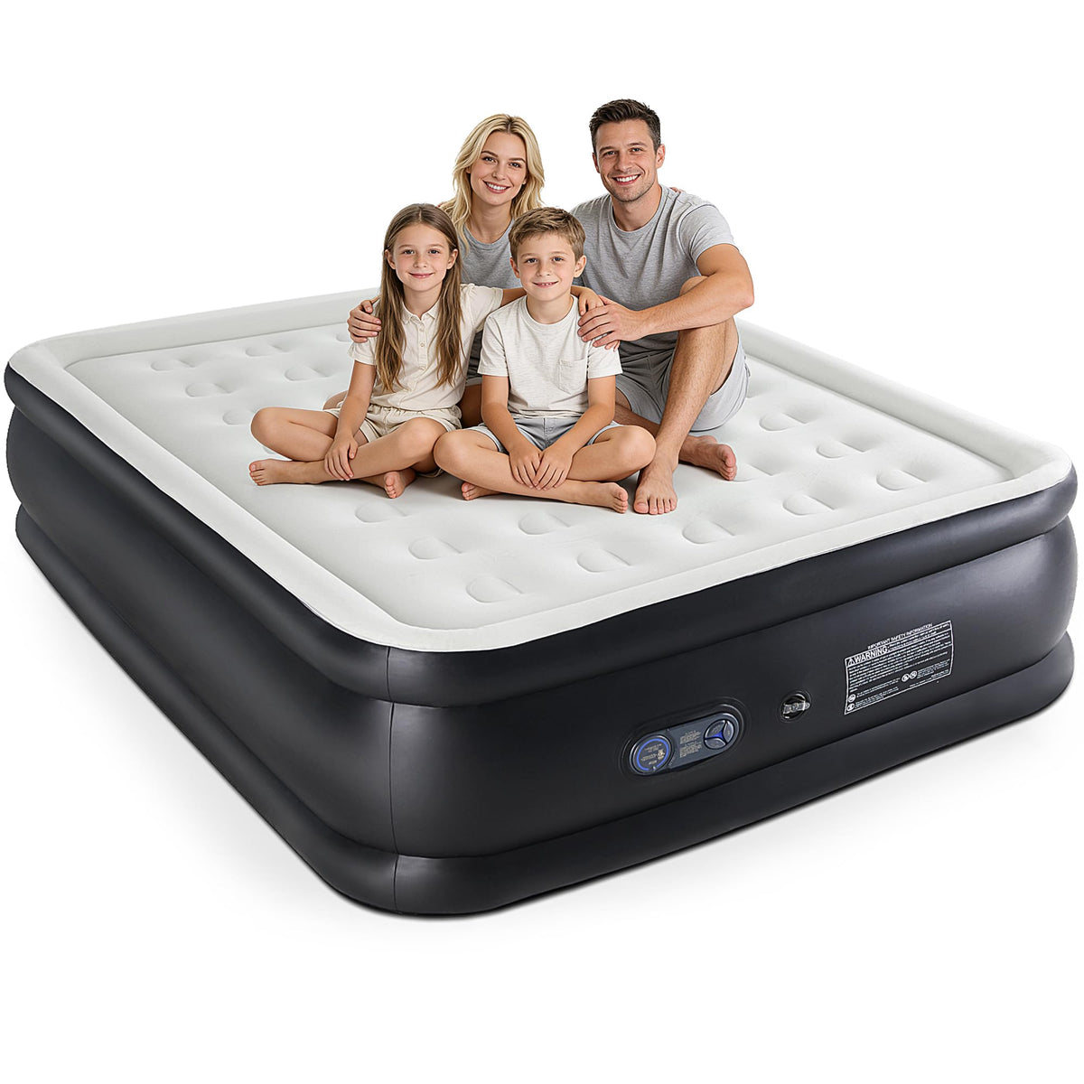 NEWBULIG Queen air mattress built-in pump for quick setup