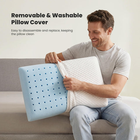 Newbulig zippered machine-washable cover for easy cleaning and freshness.